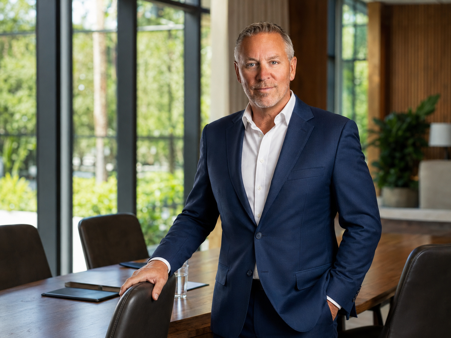 Mark Powers in an executive office